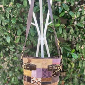 Coach Eva Holiday Patchwork Vintage Limited Edition Purse H05S-3573 Shoulder Bag